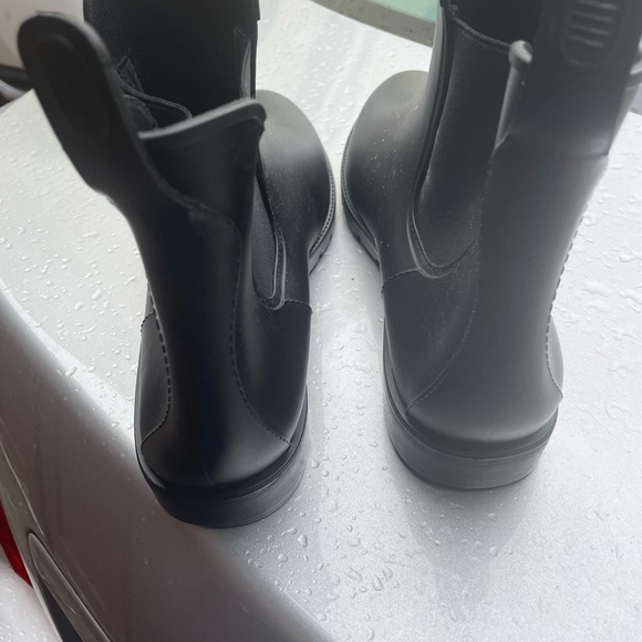 Amoji Unisex Ankle Chelsea Rain Short Rubber Boots - Picture 7 of 7